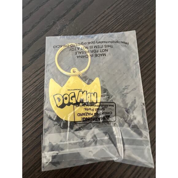 AMC THEATRES EXCLUSIVE Dog Man Keychain Charm Symbol Dolby - Picture 1 of 2